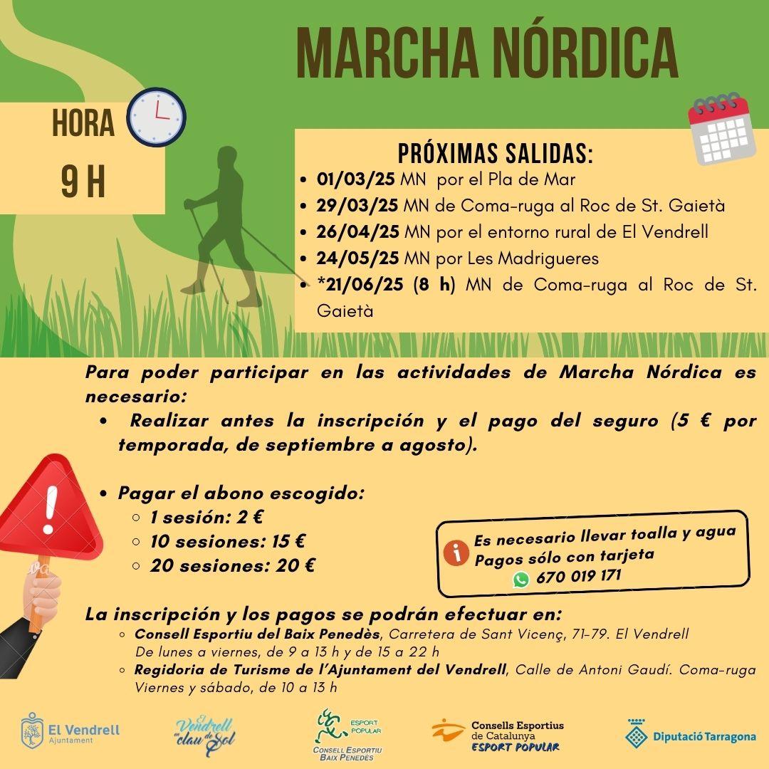 MARCHA NÓRDICA TRAVESANDO EL PLA DE MAR 29